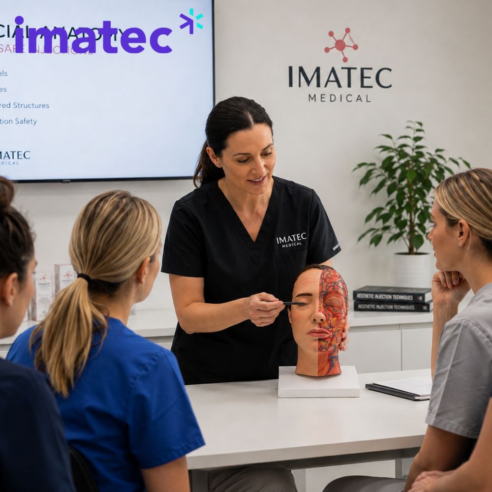 Half Anatomy Facial Injection Head by Imatec Medical