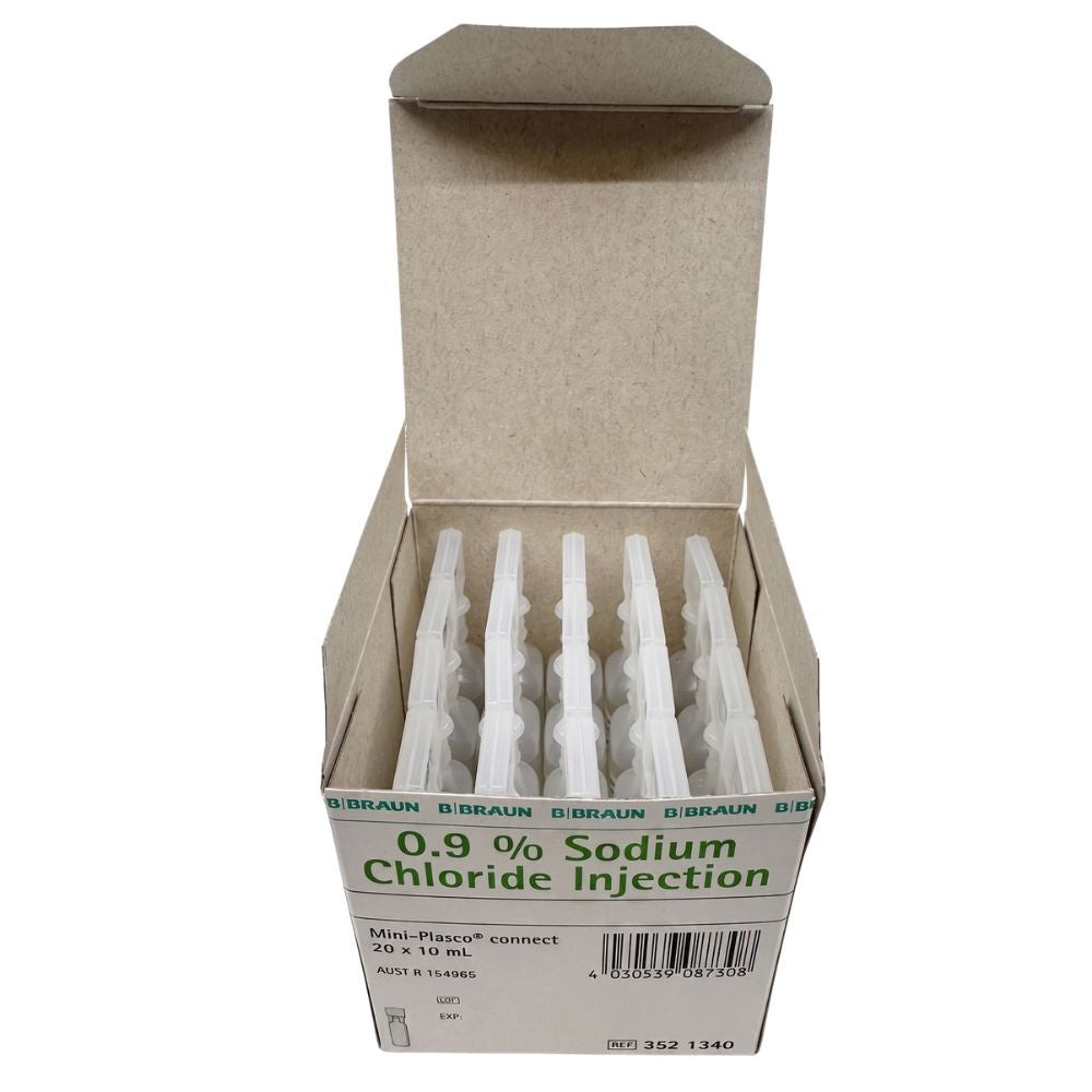Sodium Chloride 0.9% 10ml (Box of 20) by B.Braun