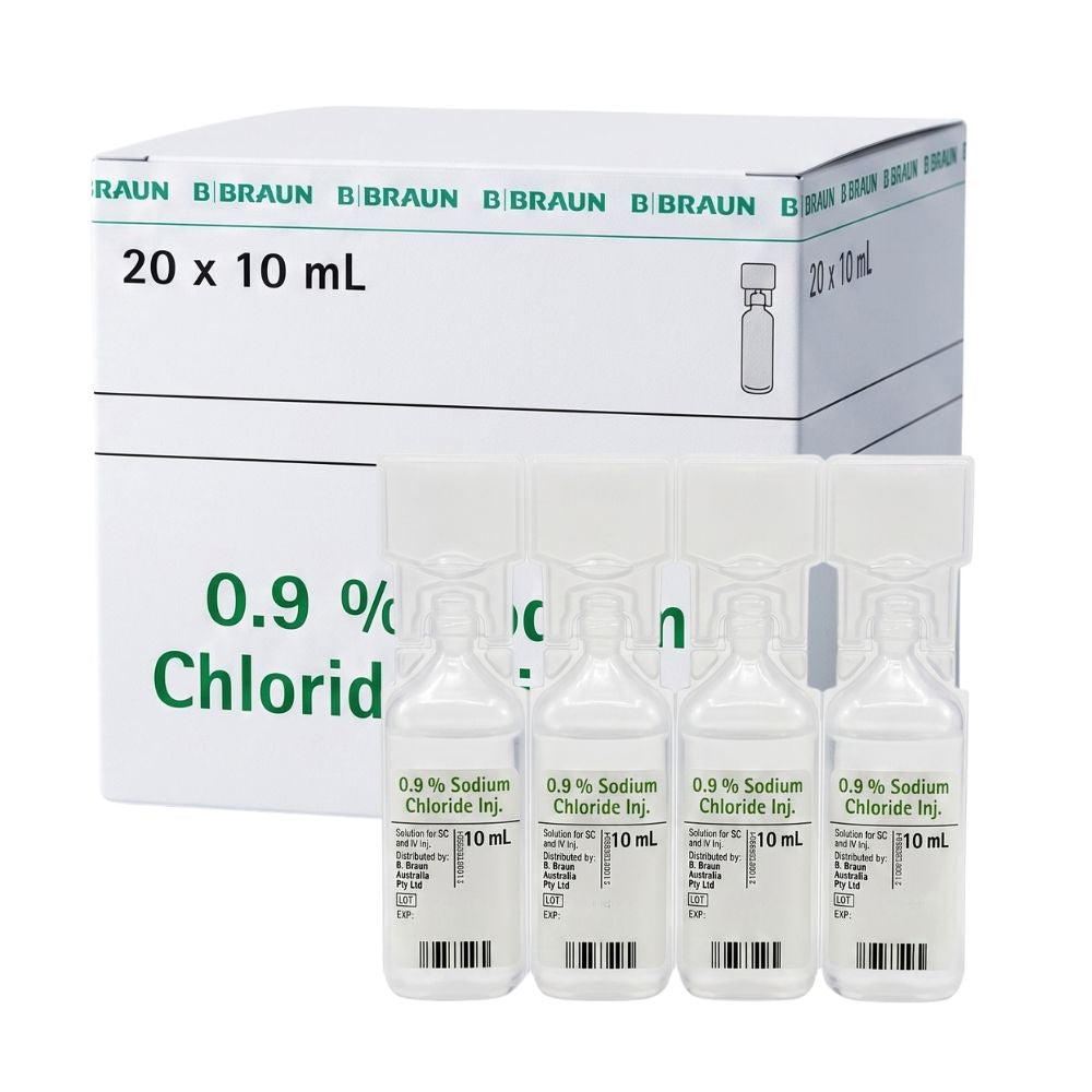 Sodium Chloride 0.9% 10ml (Box of 20) by B.Braun