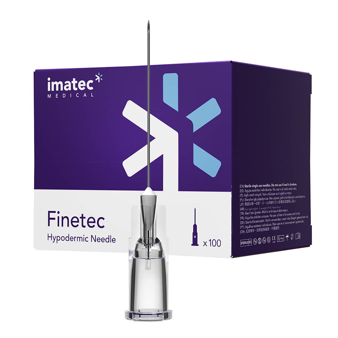 Finetec Hypodermic Needles (Box of 100) by Imatec Medical