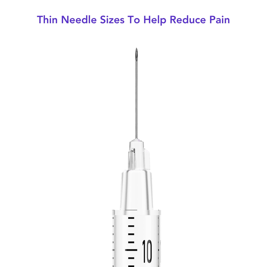 Insulin Syringes with Needles - 1ml, 0.5ml & 0.3ml - (Boxes of 100) by Imatec Medical