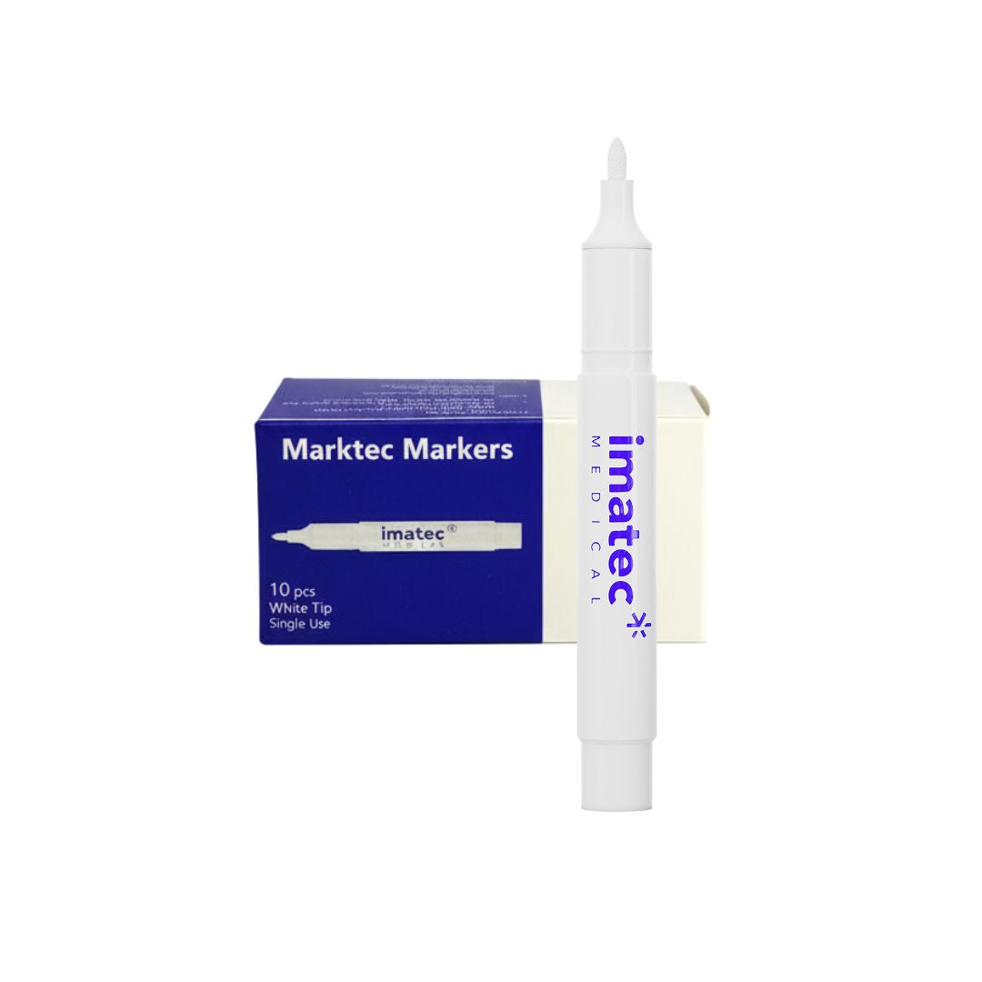 Marktec Skin Markers - White, Green or Red (10 Pack) by Imatec Medical