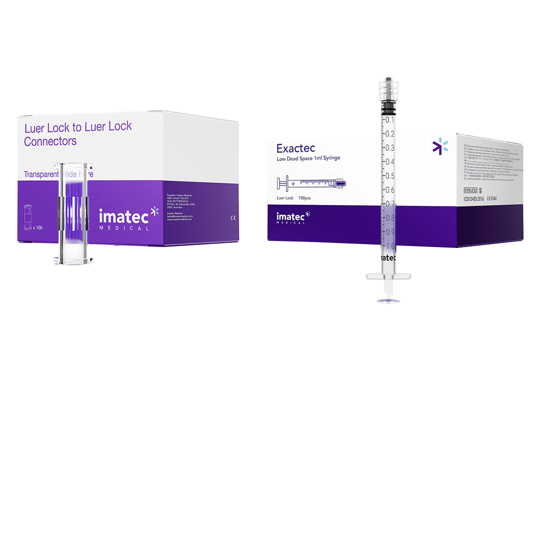 TRT/Steroid Needle, Connector & Syringe Bundles by Imatec Medical