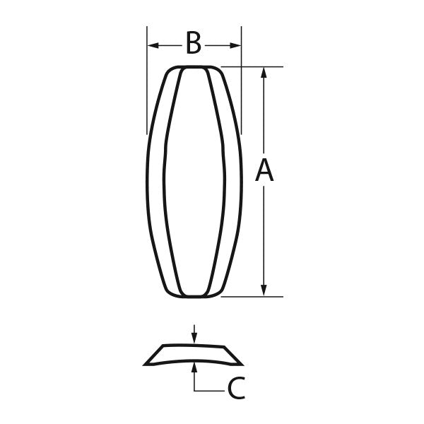 Implantech ePTFE Nasal Dorsum (Rounded) Implant
