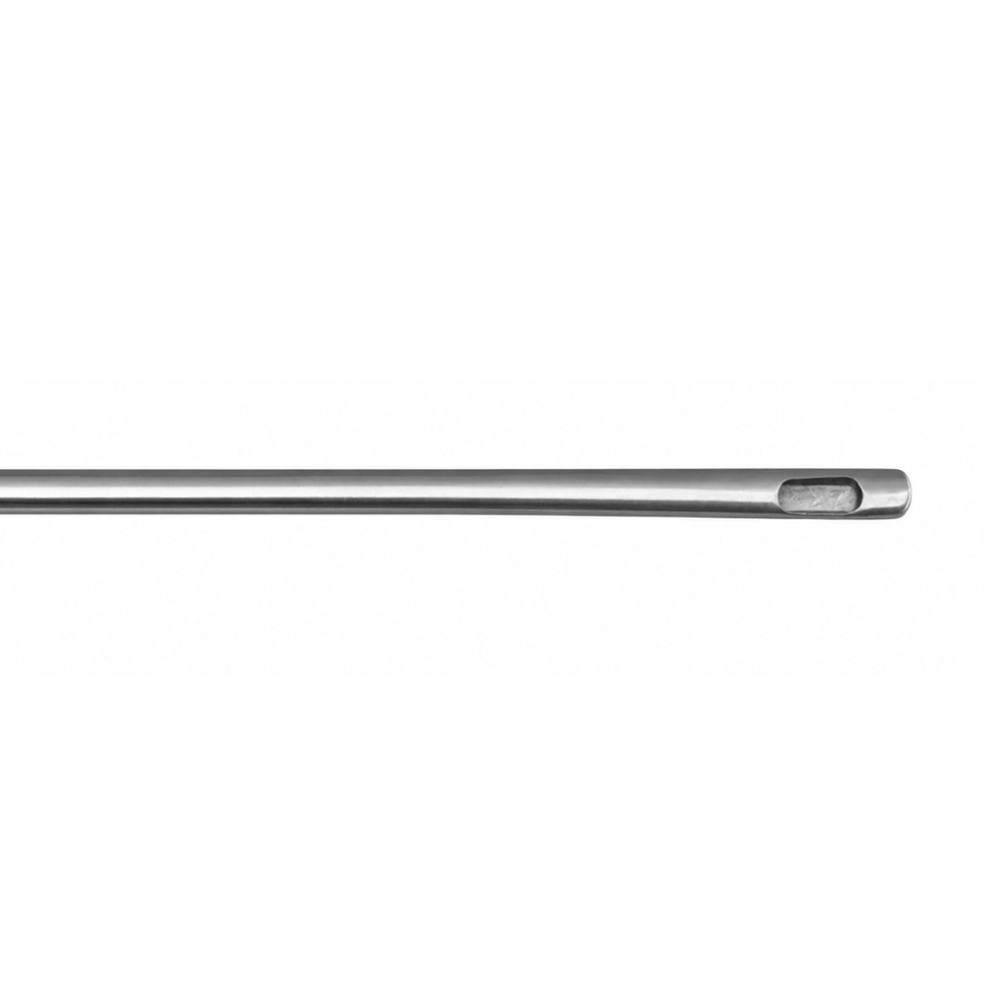 Precise Medical Supplies Reusable Standard 1 Hole Spatula Liposuction Cannula with Standard Handle