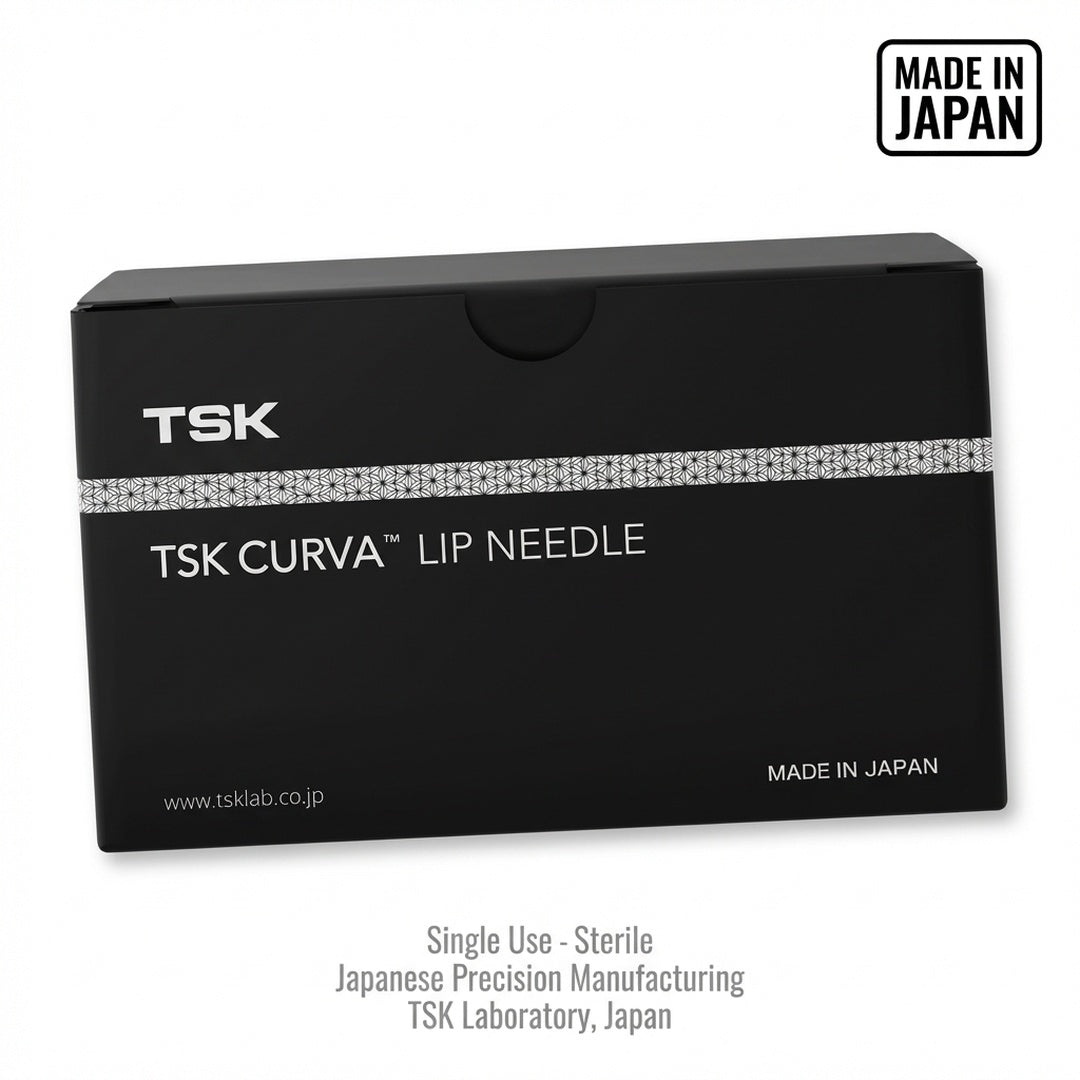 TSK Curva - Curved Hypodermic Needles for Lip & Skin - Box of 50