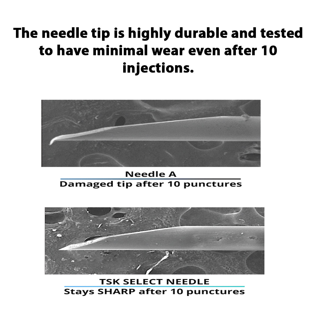 TSK Select Whisper Needle 34g - Low Dead Space Needle - Box Of 100
