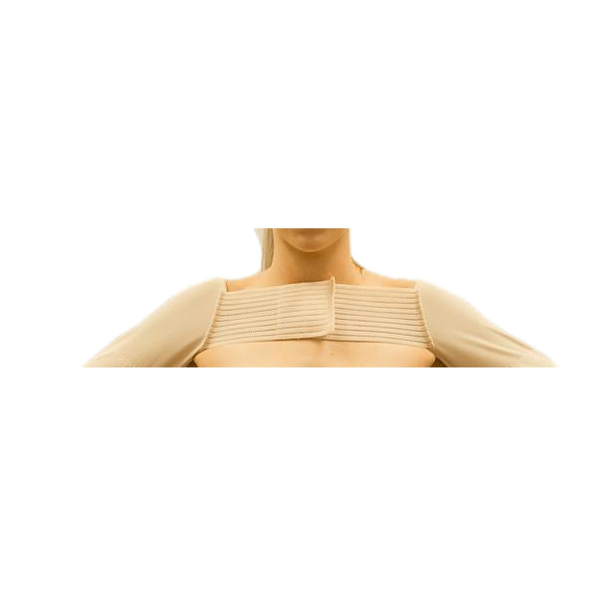 The Arm Sleeves are for use post a brachioplasty procedure for the correction of Tuck Shop Arms. The Velcro sections both at the front and the back of the garment allows for a comfortable and firm fit | Precise Medical