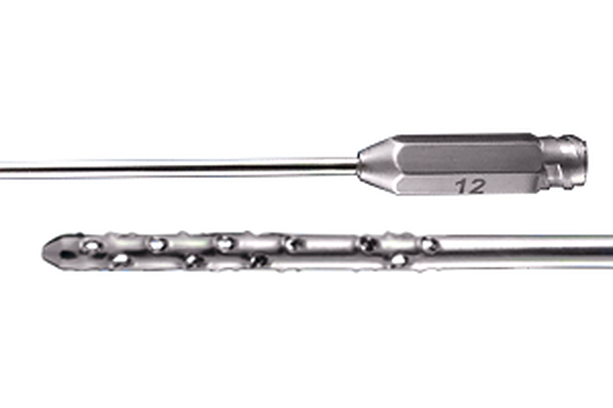 Shippert Fat Harvesting Cannula with Sure Fit Hub - Cheese Grater