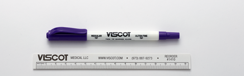 Twin Tip Surgical Marker | Gentian Violet Ink, Ultra Fine and Regular Tips