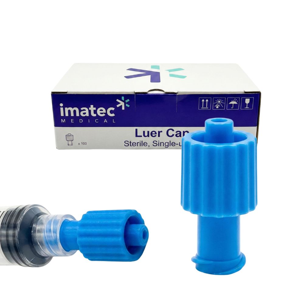 Luer Lock Cap – Combi Stopper by Imatec Medical - Box of 100