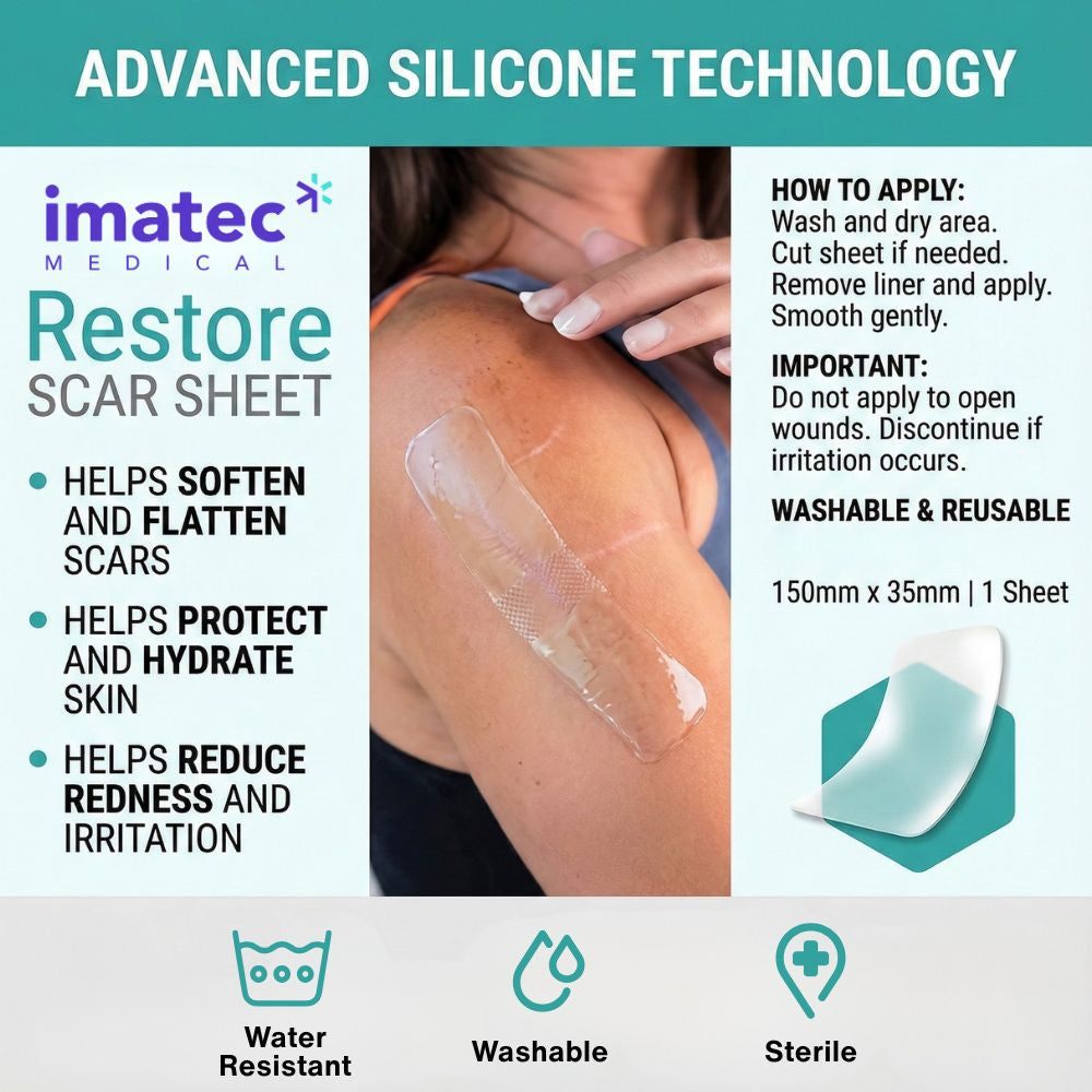 Restore Silicone Scar Sheet (150mmx15mm) by Imatec Medical