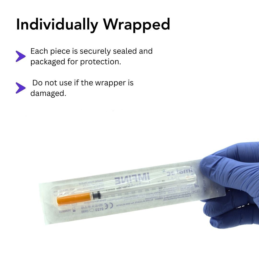Insulin Syringes with Needles - 1ml, 0.5ml & 0.3ml - (Boxes of 100) by Imatec Medical