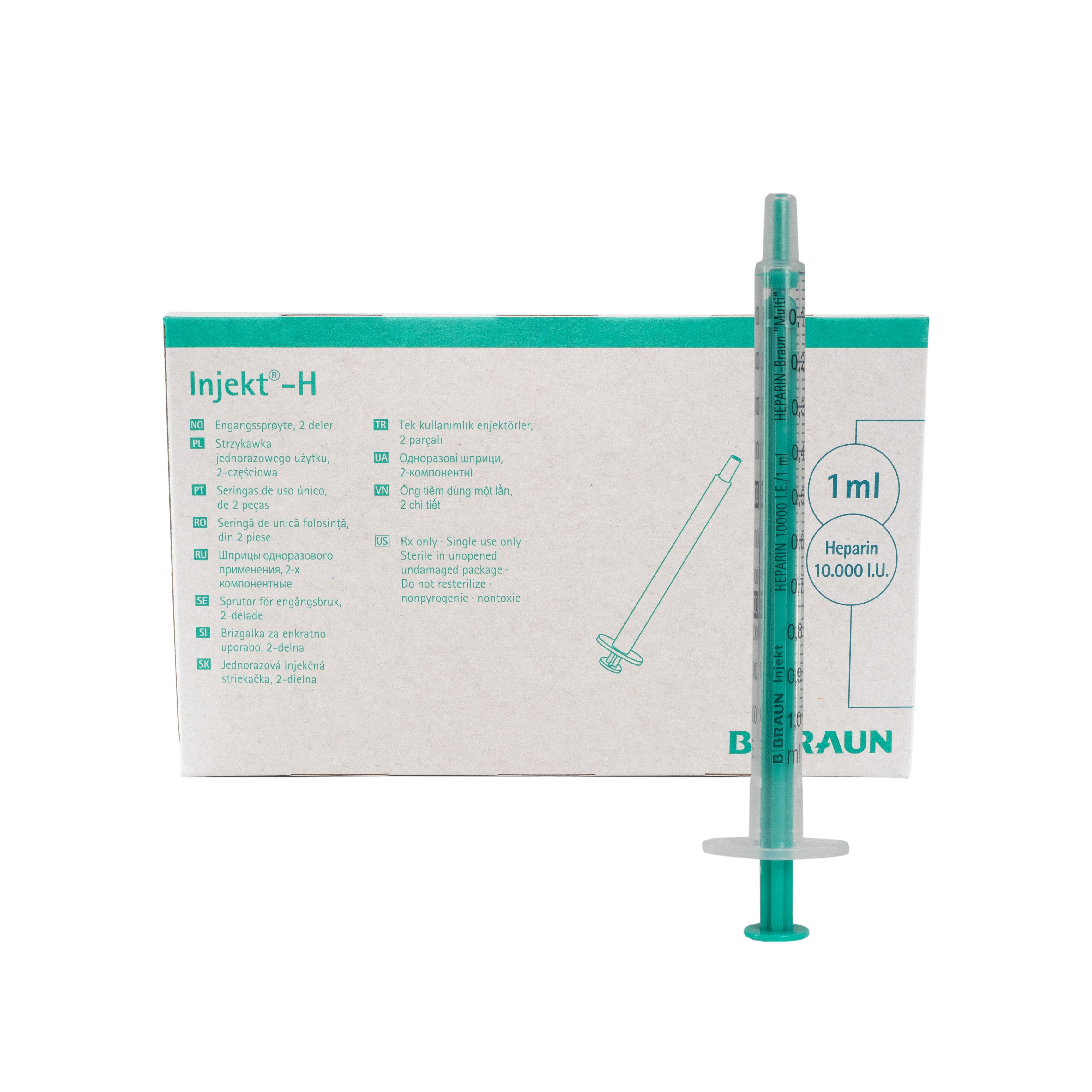 B Braun 1ml Low Dead Space Syringe Luer Slip