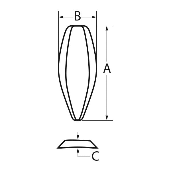 Implantech ePTFE Nasal Dorsum (Pointed) Implant
