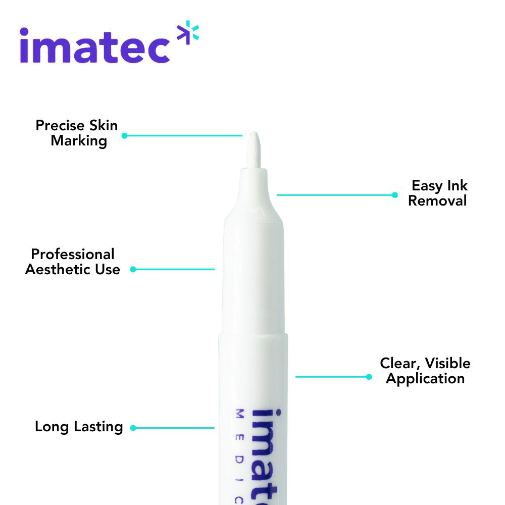 Marktec Skin Markers By Imatec Medical - White, Green or Red - 10 Pack