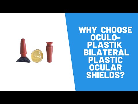 Oculo-Plastik Bilateral Plastic Ocular Shields with Handles (Pair)