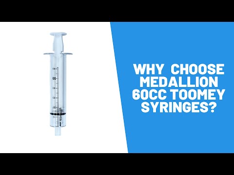 Medallion 60cc Toomey Syringe - Box of 25