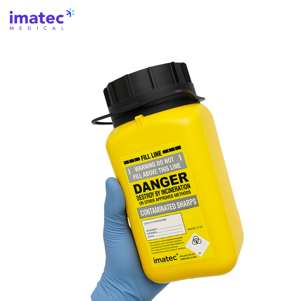 Sharps Container 1.7L by Imatec Medical