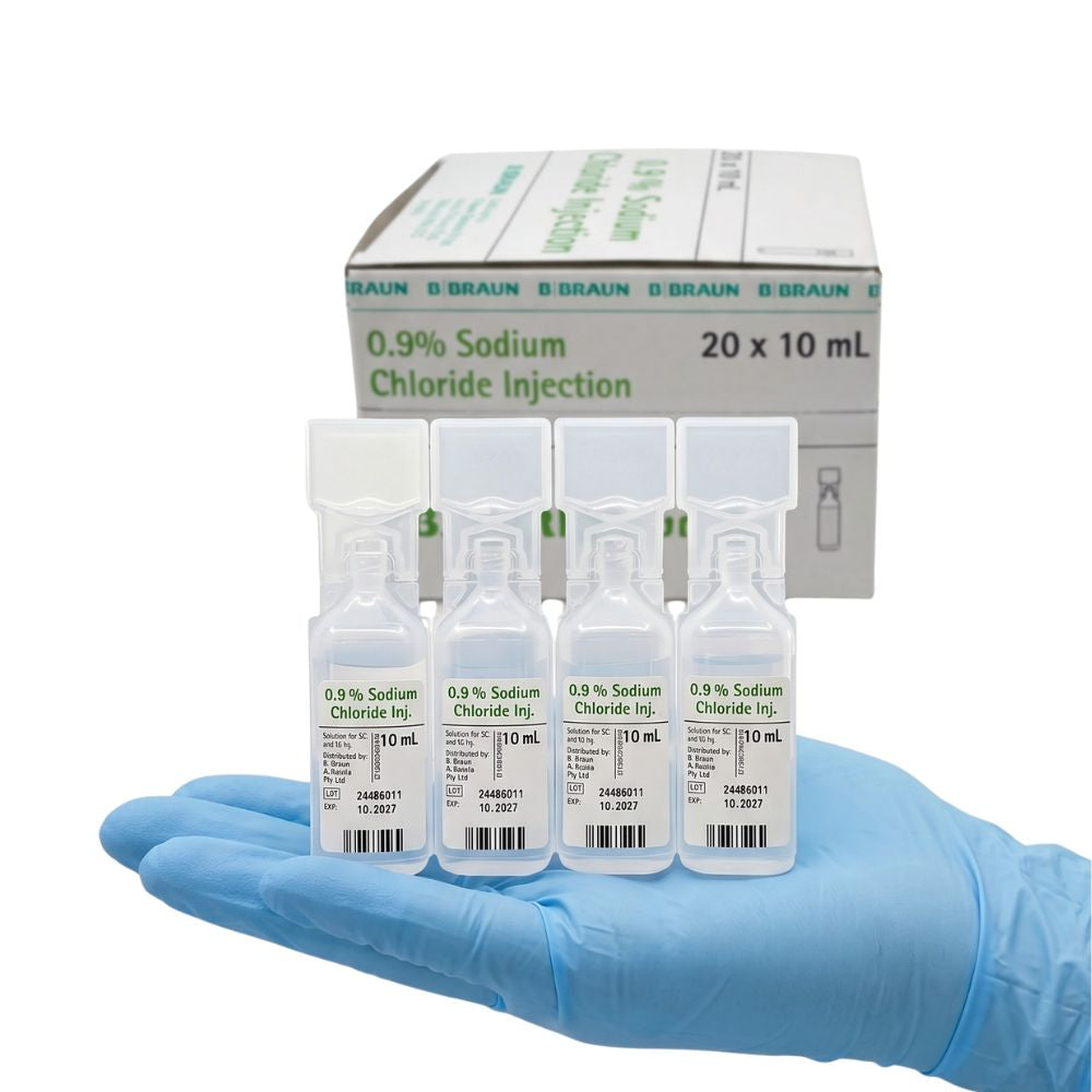 Sodium Chloride 0.9% 10ml (Box of 20) by B.Braun