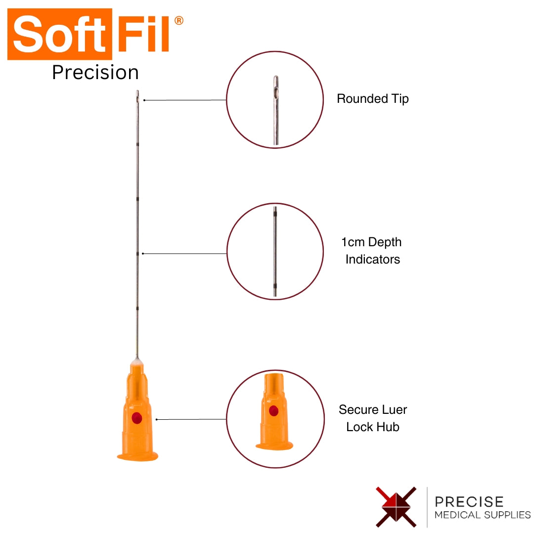 SoftFil Precision Blunt Dermal Filling Micro Cannula - Box of 20