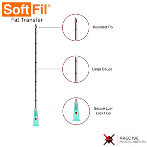 Softfil Precision Single Use Fat Transfer Cannulas - Box of 20