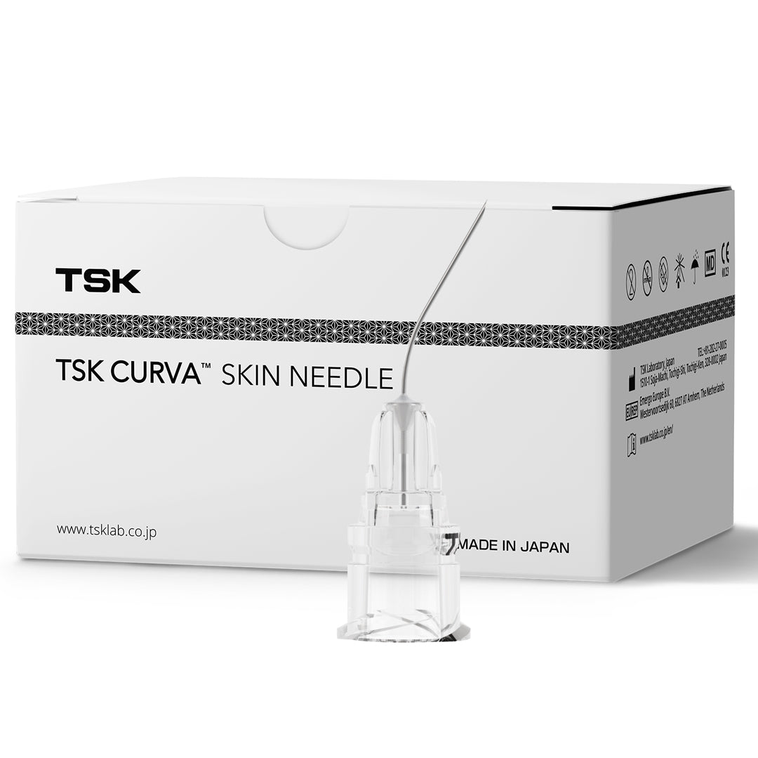 TSK Curva - Curved Hypodermic Needles for Lip & Skin - Box of 50