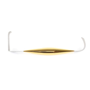 The Double Ended Breast Retractor by Marina Medical is used for Breast Augmentation Surgery and has a small blade of 22mm x 54mm and a large blade of 37mm x 70mm | Precise Medical Supplies