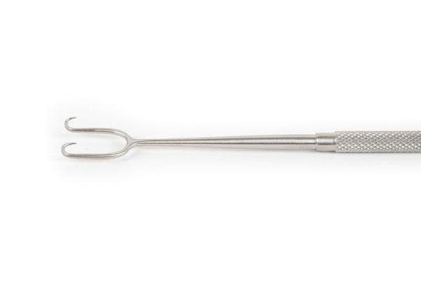 The Joseph Skin Hook, Double Prong by Marina Medical is used for rhinoplasty and is 15cm long and are available in both 5mm and 10mm width | Precise Medical