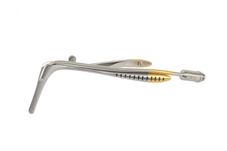The Cottle Nasal Speculum by Marina Medical are used for rhinoplasty procedures have a 35mm Blade with Fiberoptic Light | Precise Medical Supplies