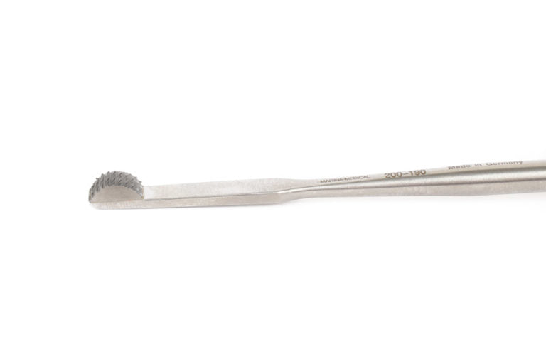 The Glabellar Nasal Rasp by Marina Medical is used for Rhinoplasty Procedures and Features a Tungsten Carbide Tip for Longevity and Durability | Precise Medical