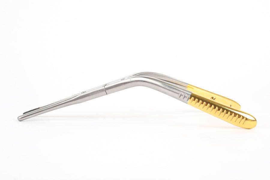 The Cerkes Septal Morselizer by Marina Medical is used by rhinoplasty and has gold handles with Tungsten Carbide Jaws | Precise Medical Supplies