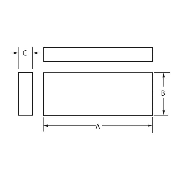 Implantech Clear Rectangular Carving Block