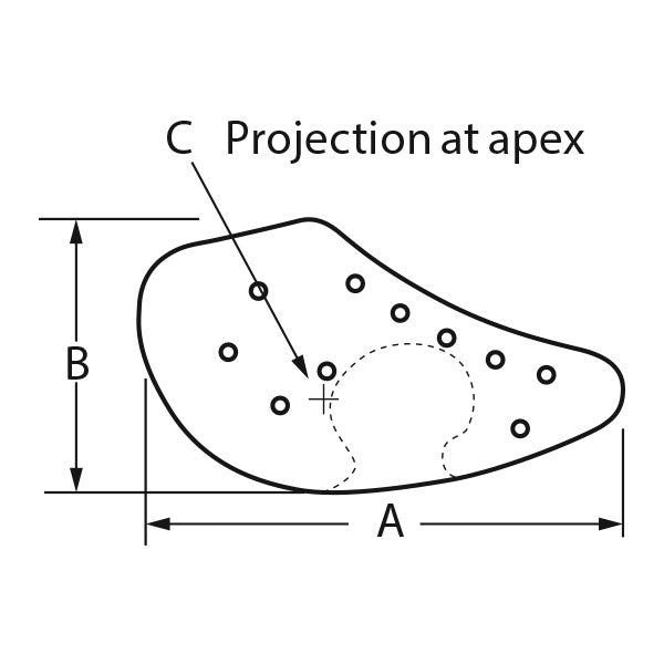 Implantech Flowers Tear Trough® Facial Implant (Sold in Pairs)
