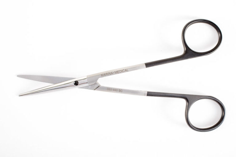 The Fomon Dorsal Scissors by Marina Medical have a 14cm supercut angled blade for rhinoplasty | Precise Medical