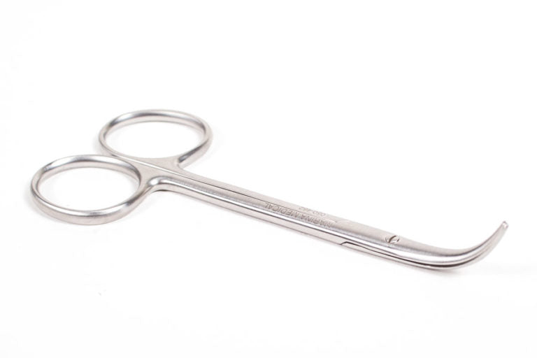 The Fomon Lower Lateral Scissors by Marina Medical have a 14cm supercut strongly curved blade for rhinoplasty | Precise Medical