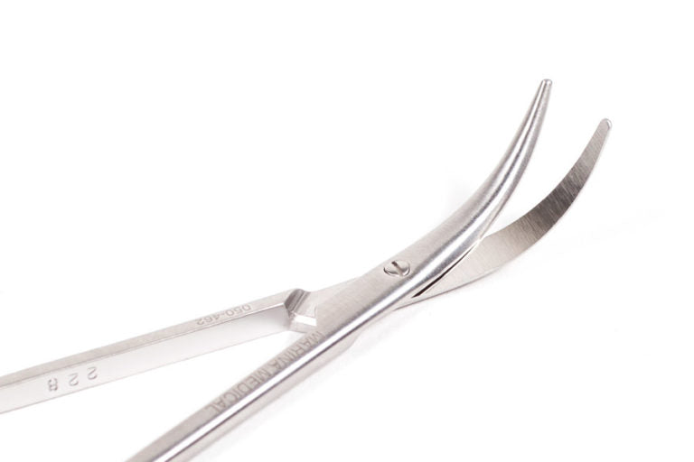 The Fomon Lower Lateral Scissors by Marina Medical have a 14cm supercut strongly curved blade for rhinoplasty | Precise Medical