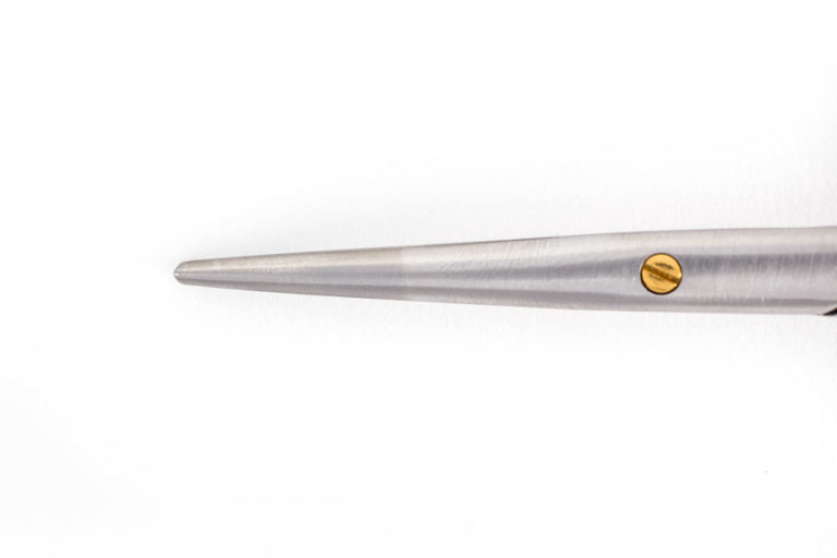 The Fomon Nasal Scissors by Marina Medical are used for Rhinoplasty procedures and have gold handles and 14cm angled blades | Precise Medical.