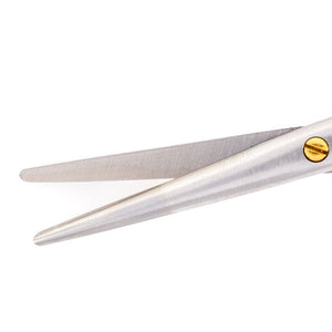 The Fomon Nasal Scissors by Marina Medical are used for Rhinoplasty procedures and have gold handles and 14cm angled blades | Precise Medical.