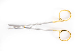 The Fomon Nasal Scissors by Marina Medical are used for Rhinoplasty procedures and have gold handles and 14cm angled blades | Precise Medical