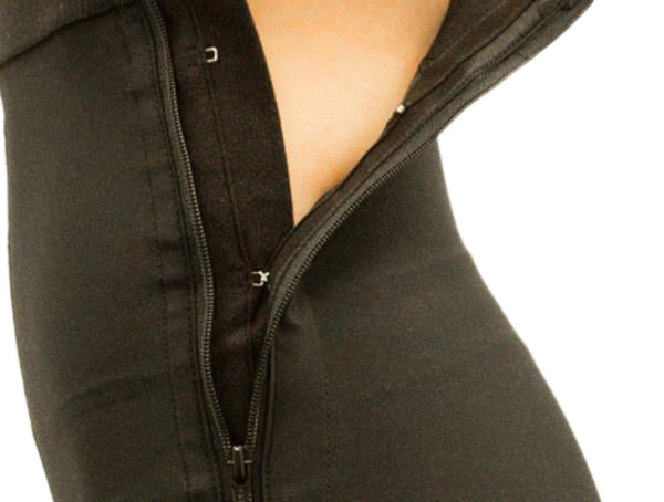This Stage 1 girdle made with side zipper AND padded hook & eye closures allows this garment to be more easily applied immediately after your liposuction procedure | Precise Medical