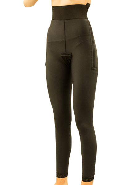 This Stage 1 girdle made with side zipper AND padded hook & eye closures allows this garment to be more easily applied immediately after your liposuction procedure | Precise Medical