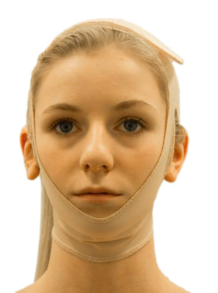 This chin strap with open ear is simple to fit with Velcro attachments on the top of the head and base of the neck. One Size Fits All | Precise Medical