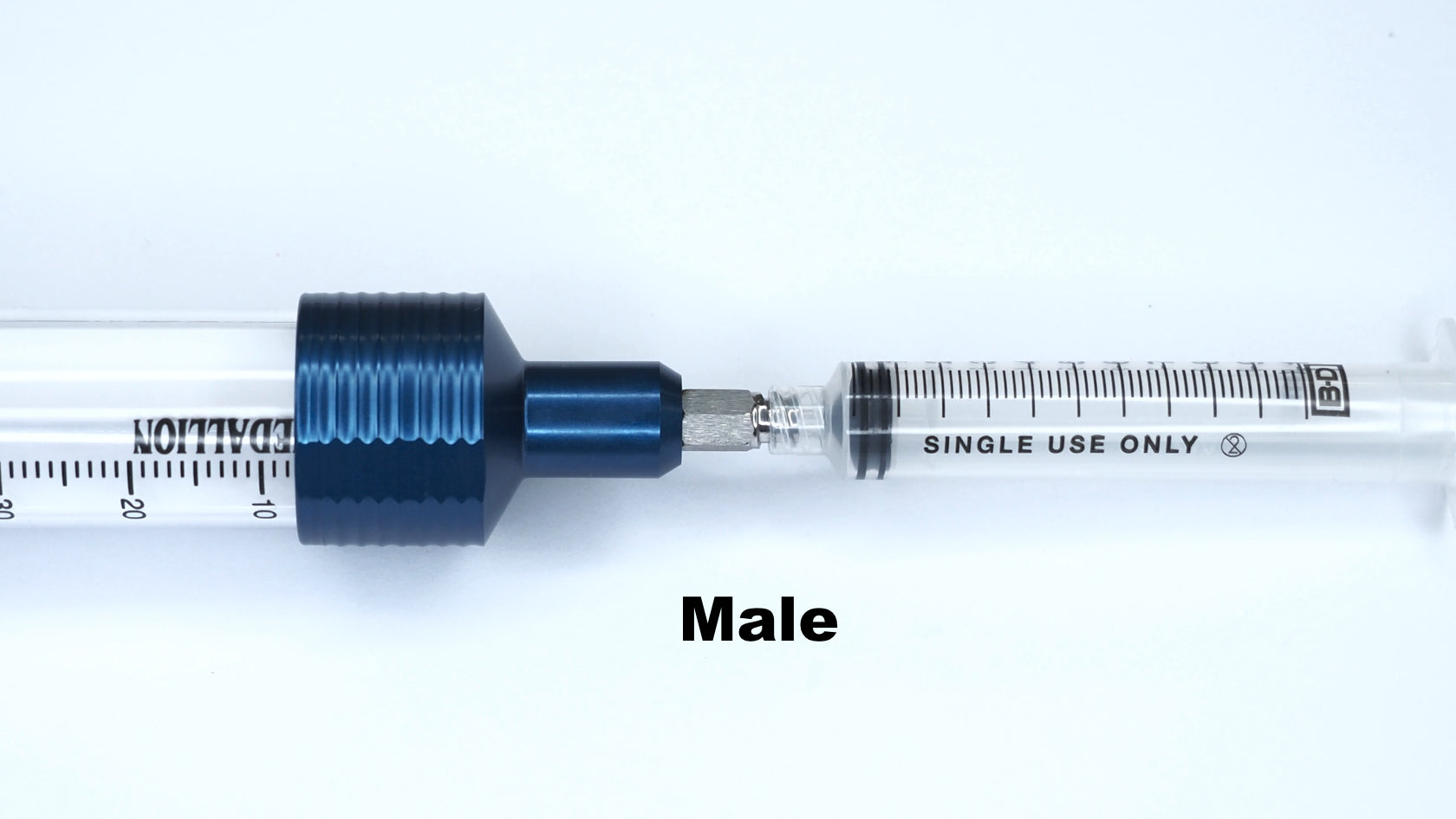 Shippert 60cc Toomey Syringe Connector to Luer Lock Syringe