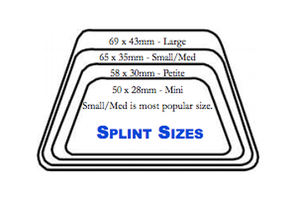 Shippert Aquaplast Thermoplastic Denver Nasal Splint - Non Kit - Box of 10