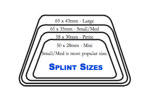 Shippert Aquaplast Thermoplastic Denver Nasal Splint - Non Kit - Box of 10